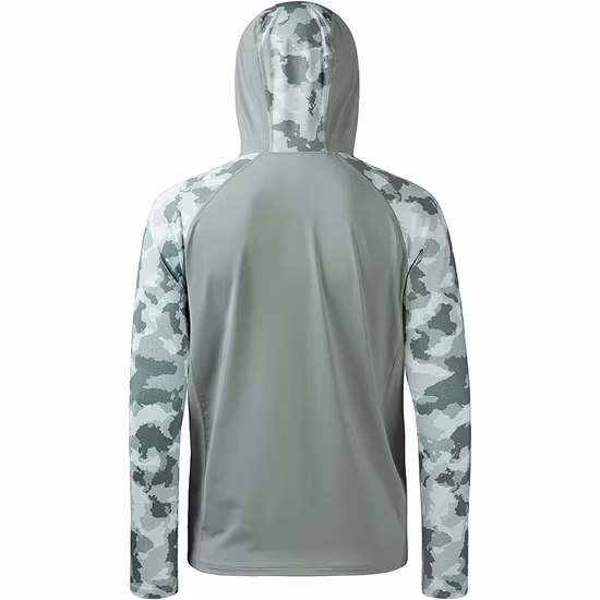 Custom Long Sleeve Outdoor Wear Fishing Hoodies for Men, Sublimation Fishing Wear