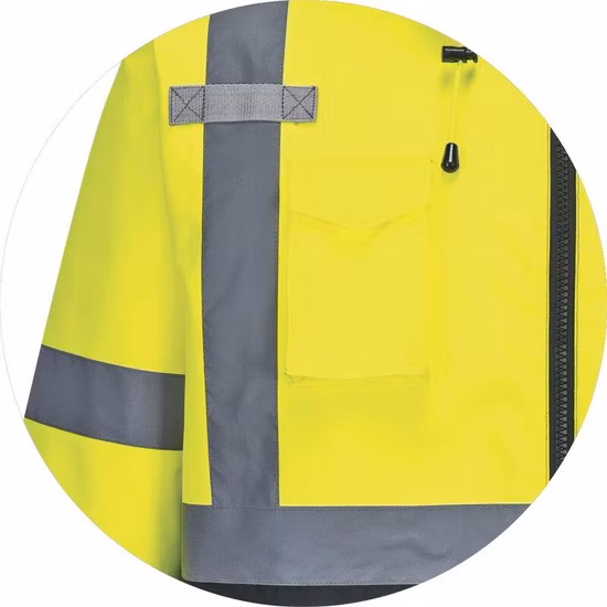 Classic Waterproof, Outdoor, Windproof Breathable Man High Visibility Reflective Popular Winter Safety Jacket Work Wear