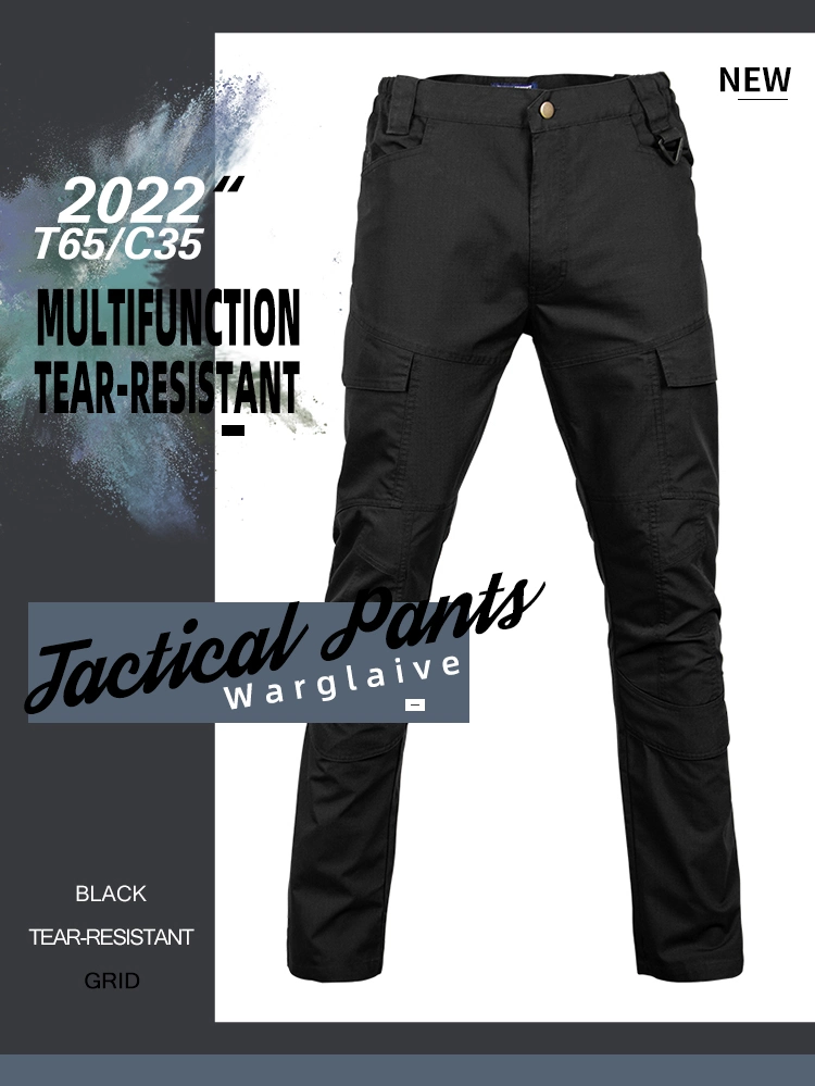 Men&prime;s and Women&prime;s Sports Trousers Outdoor Tactical Pants Waterproof and Wear-Resistant