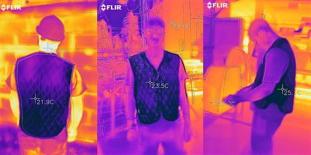 High Quality Hi-Viz Lime Overhead Evaporative Cooling Vest with Saf