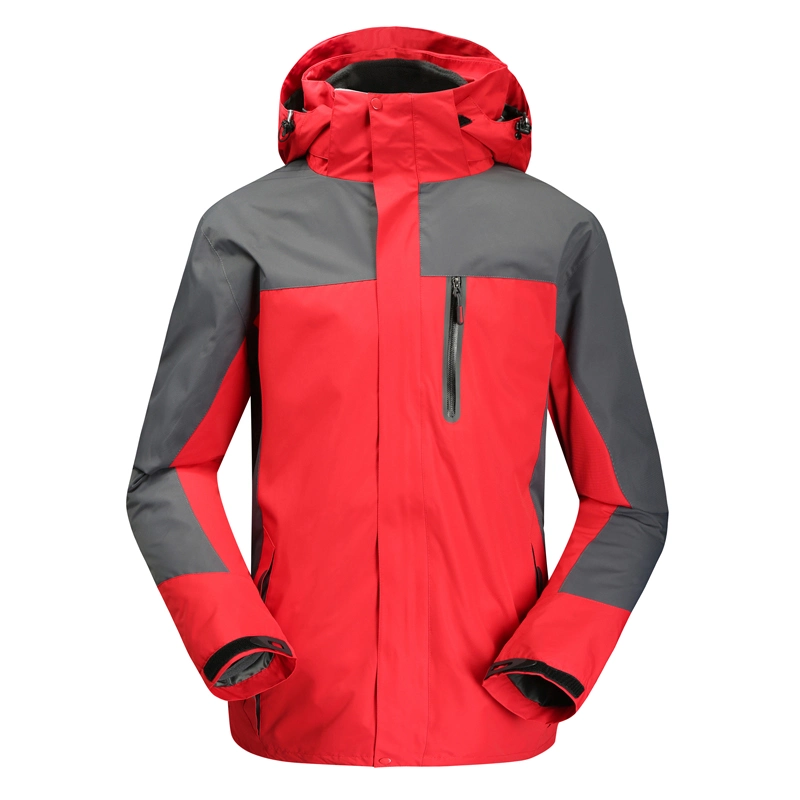 Mountain Waterproof Jacket Outdoor Waterproof Soft Shell with Hooded Hiking Jacket
