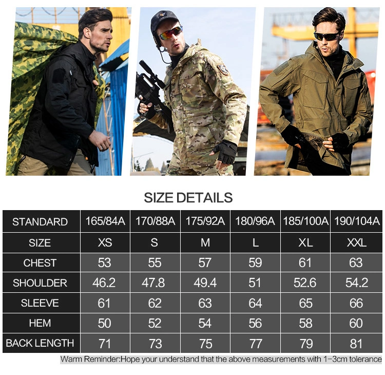 2019 Fashion Military Tactical Uniform Windbreaker Hunting Wear