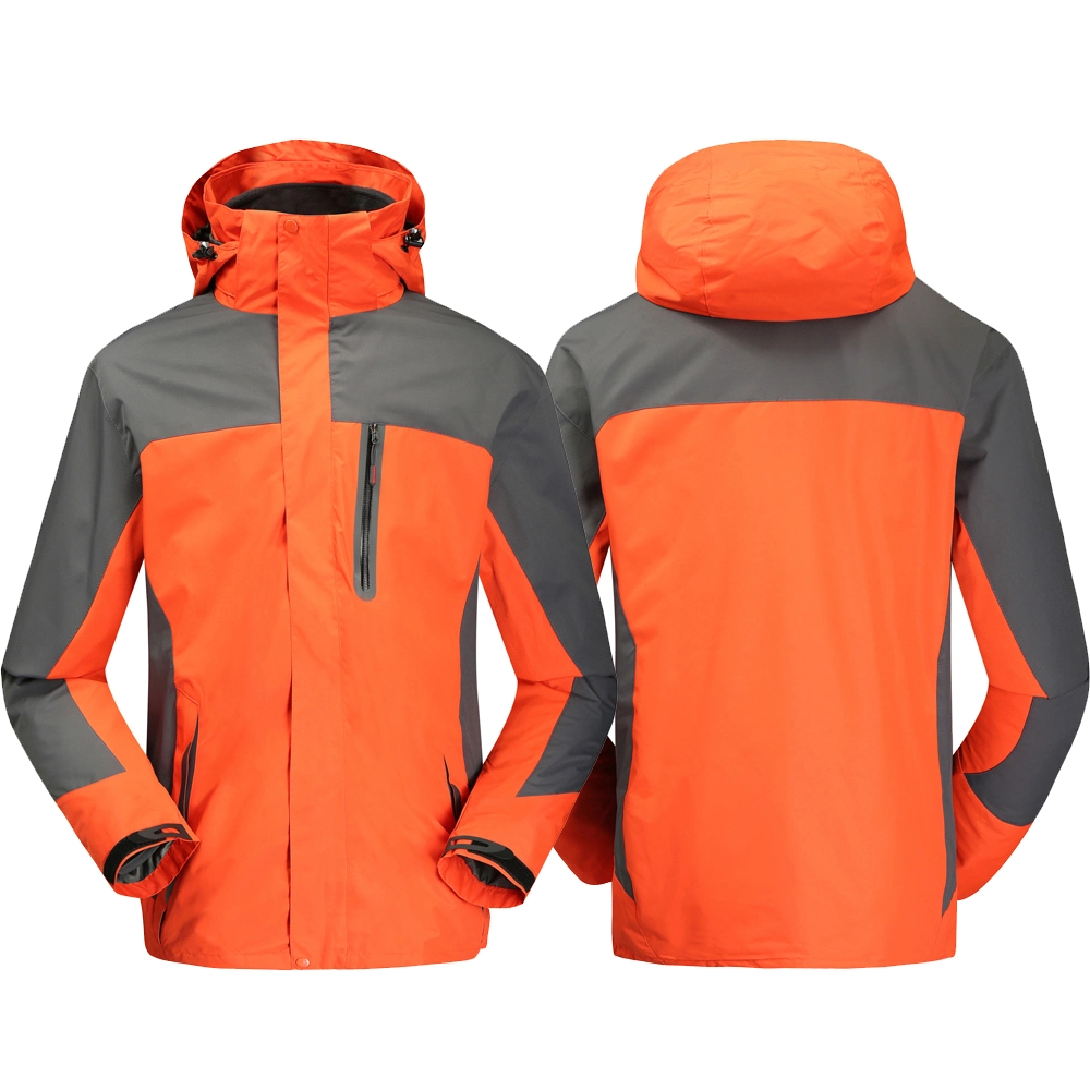 Mountain Waterproof Jacket Outdoor Waterproof Soft Shell with Hooded Hiking Jacket