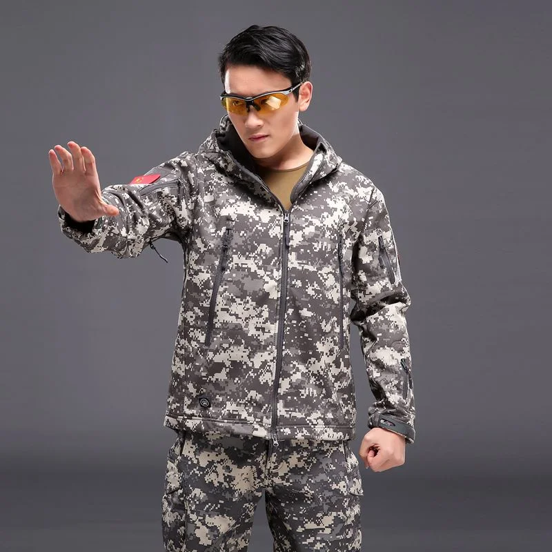 Wear Resistant Hunting Outdoor Polyester Clothes Waterproof Dry Fit Wear Camouflage Tactical Custom for Men Jacket Acu Uniform