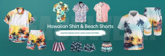 2023 Summer Hot Sale Custom Printed Low MOQ Comfortable Summer Beach Hawaiian Shirt